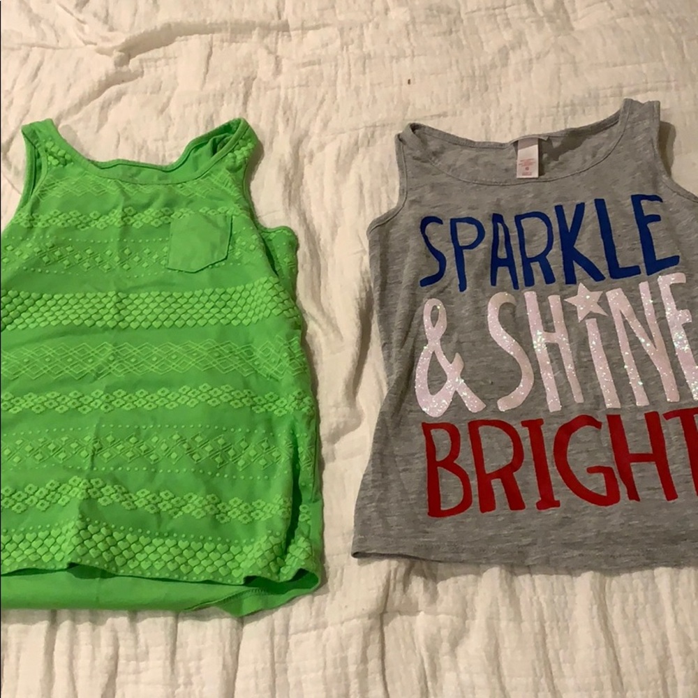 2 girls tank tops